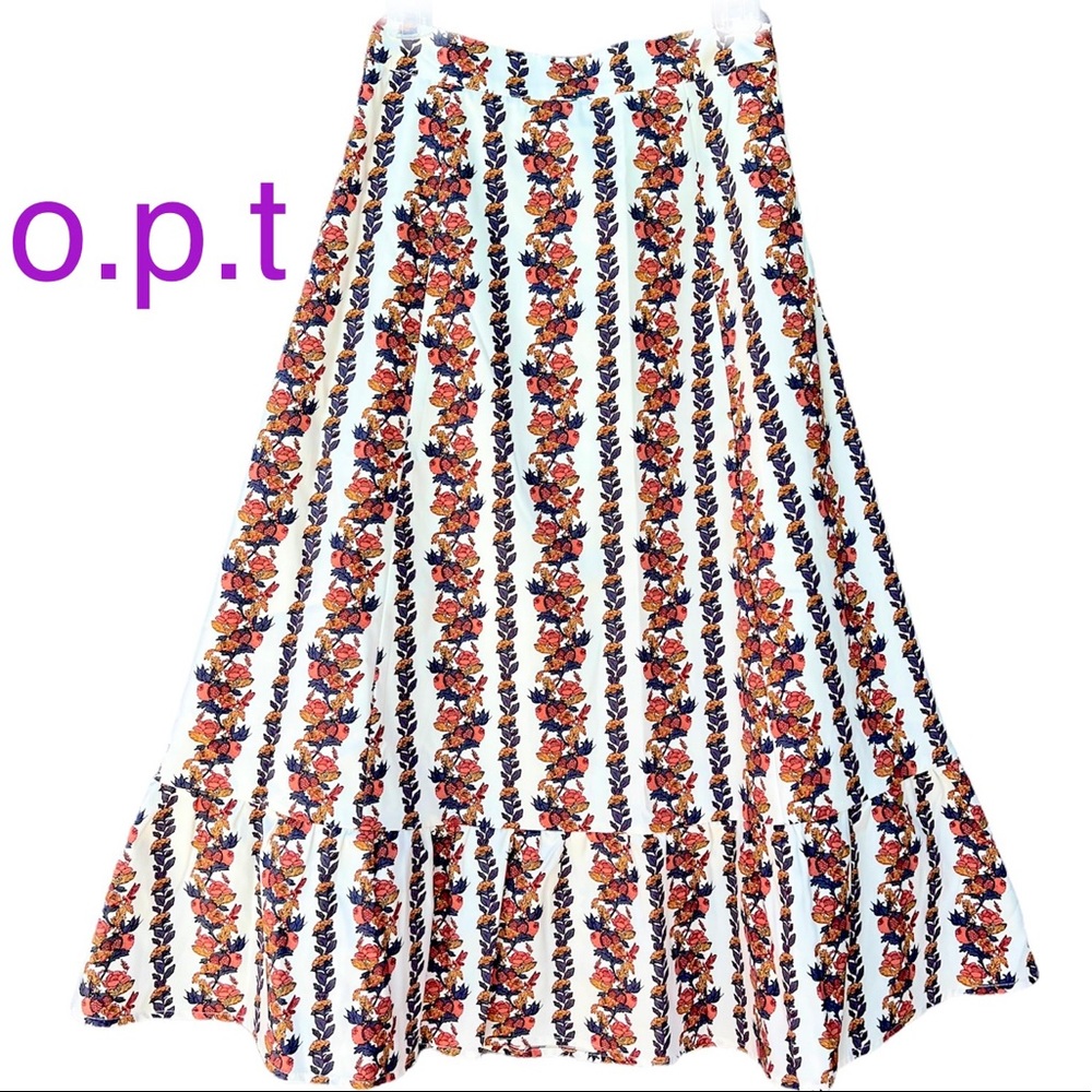 O.p.t by few moda floral skirt size S